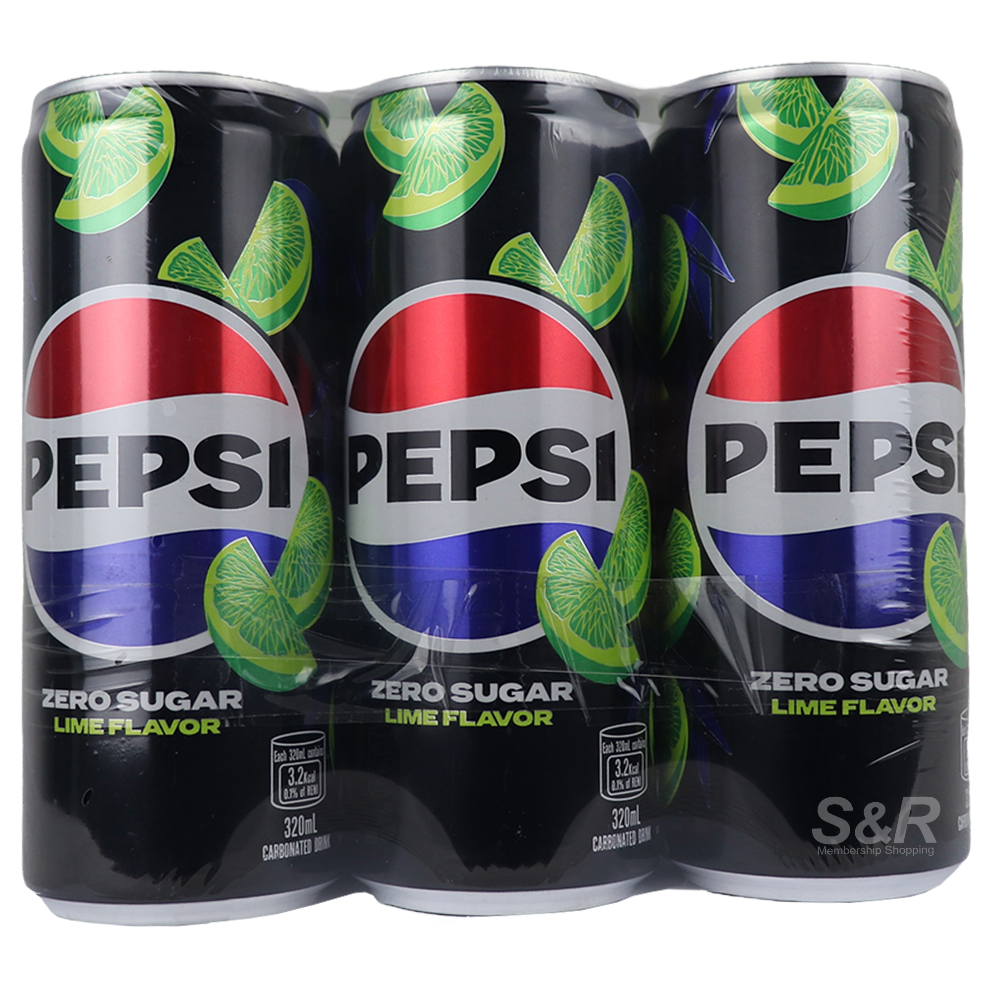 Pepsi Zero Sugar Lime 6x320mL